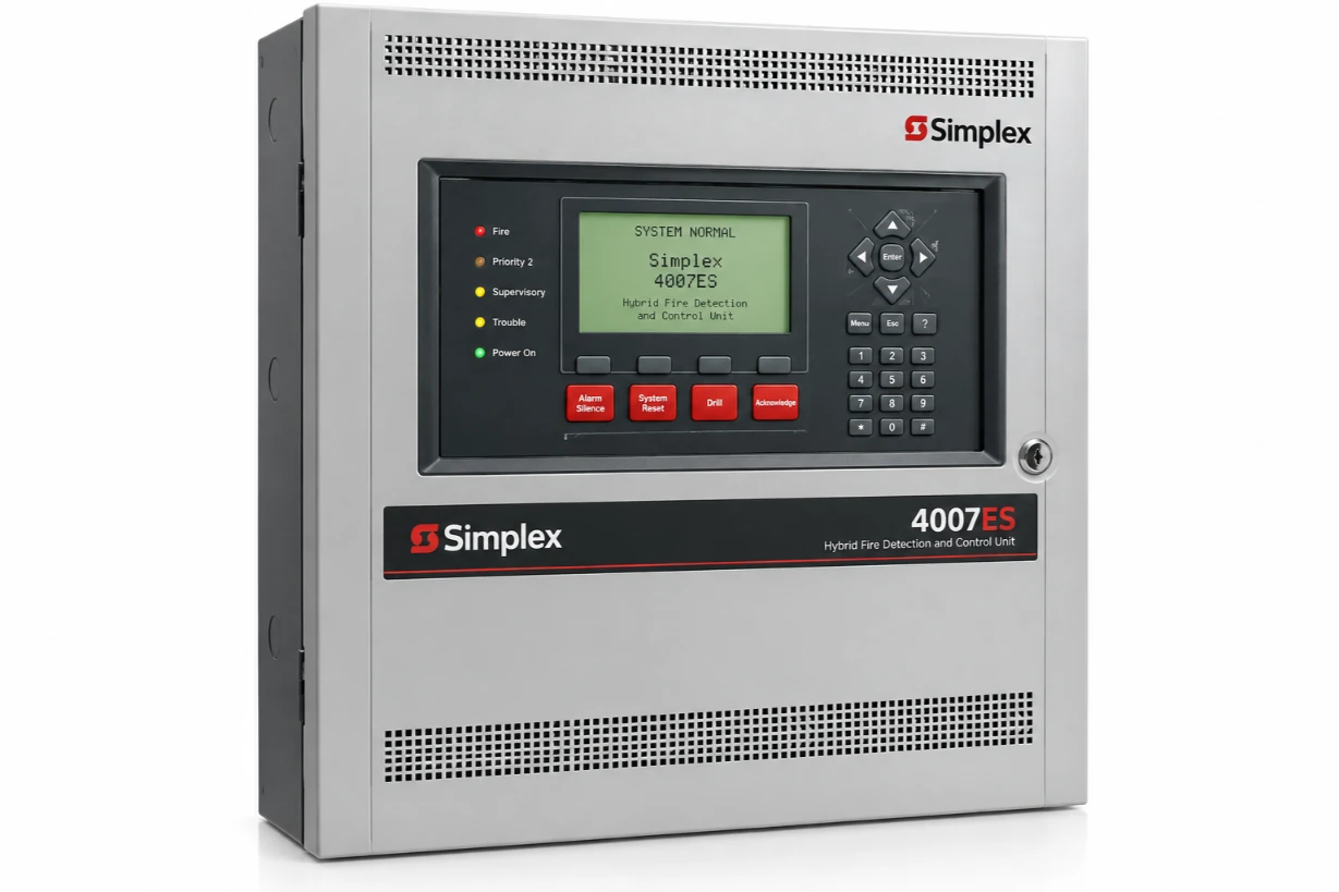 لوحة تحكم إنذار حريق هجينة Simplex 4007ES