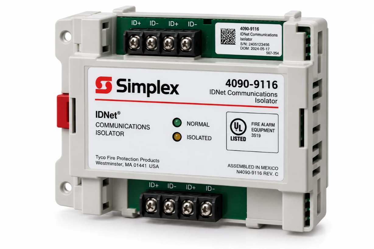 عازل اتصالات IDNet Simplex 4090-9116