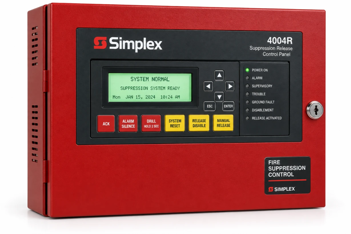 لوحة تحكم إطلاق إطفاء Simplex 4004R