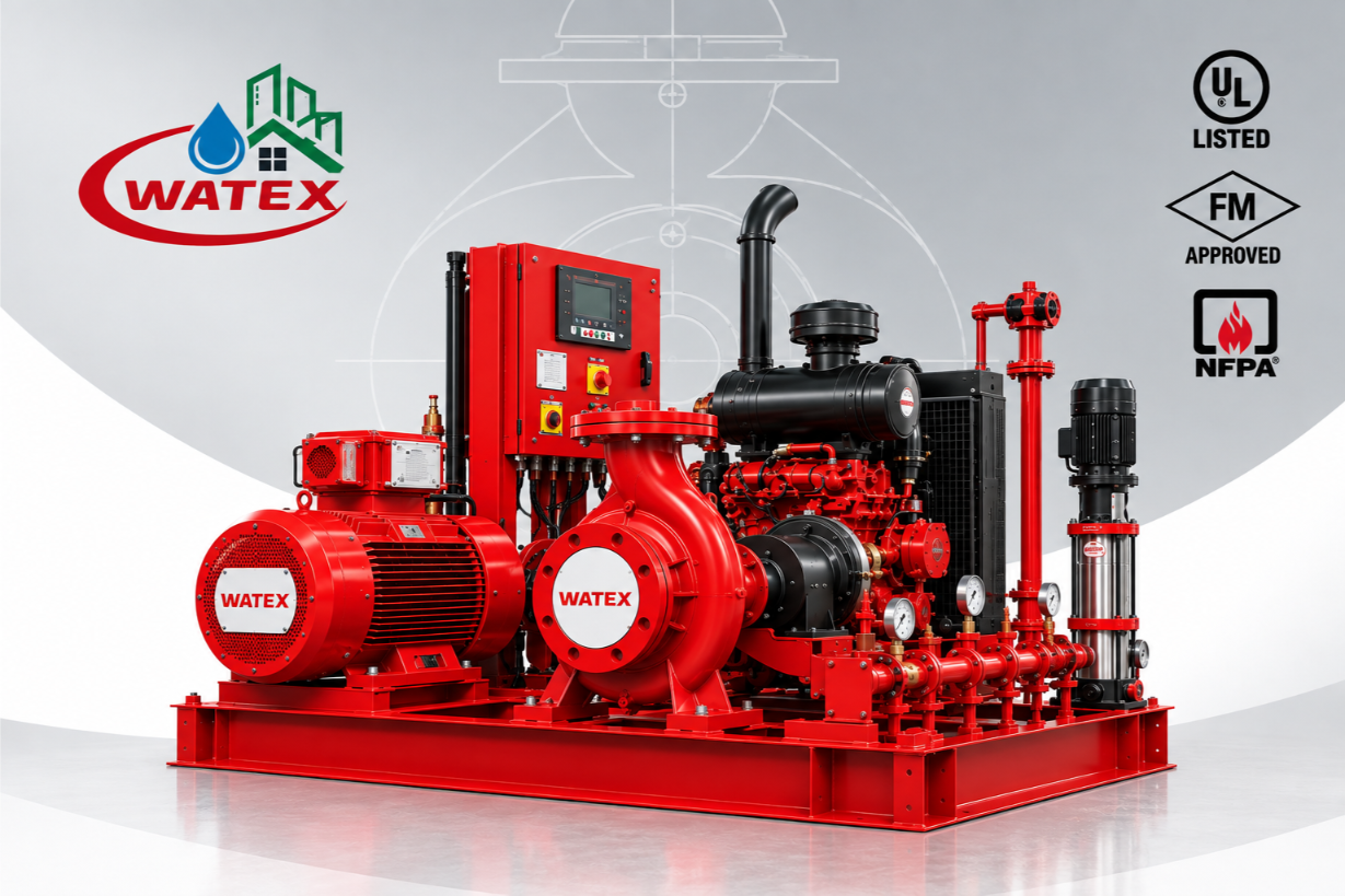نظام مضخات الحريق WATEX End Suction